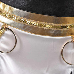 Kpop Demon Hunters(2025) Zoey Tenue Blanche et Noire Cosplay Costume