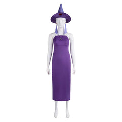  Kuzco, l'Empereur Mégalo Yzma Robe Violette Cosplay Costume