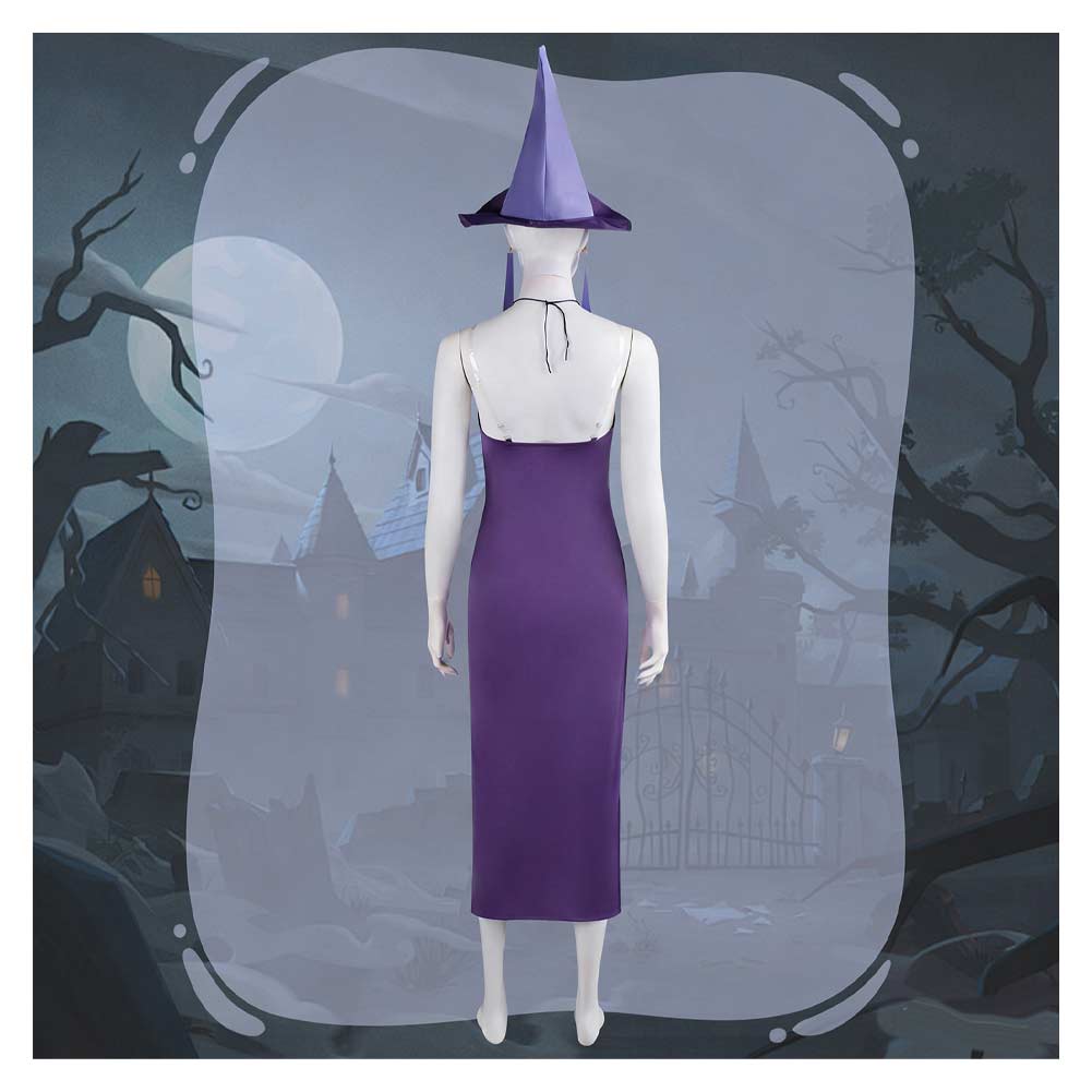  Kuzco, l'Empereur Mégalo Yzma Robe Violette Cosplay Costume