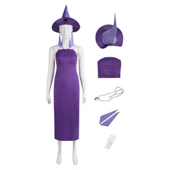  Kuzco, l'Empereur Mégalo Yzma Robe Violette Cosplay Costume