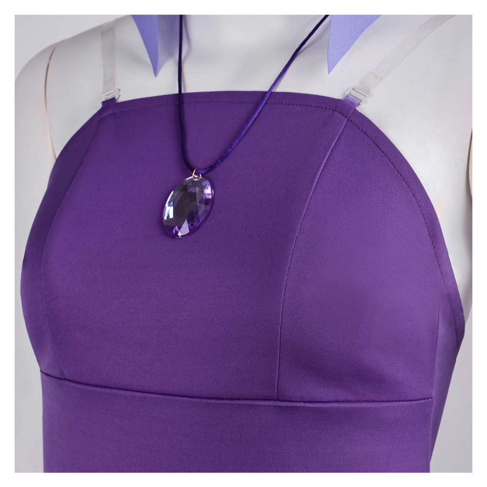  Kuzco, l'Empereur Mégalo Yzma Robe Violette Cosplay Costume