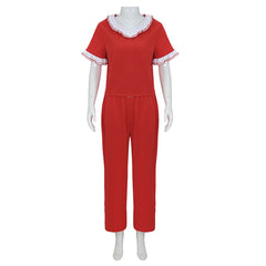 L'Étrange Noël de Monsieur Jack Sally Tenue Rouge Cosplay Costume