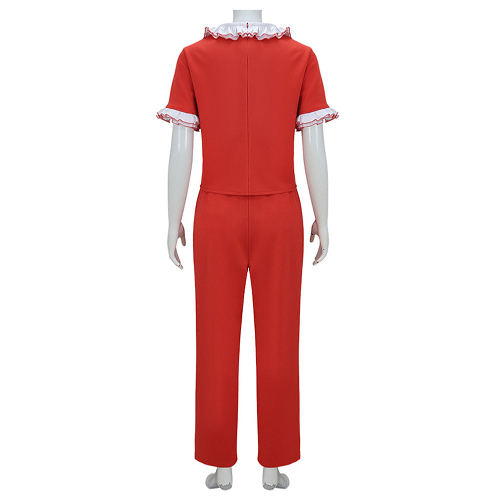 L'Étrange Noël de Monsieur Jack Sally Tenue Rouge Cosplay Costume