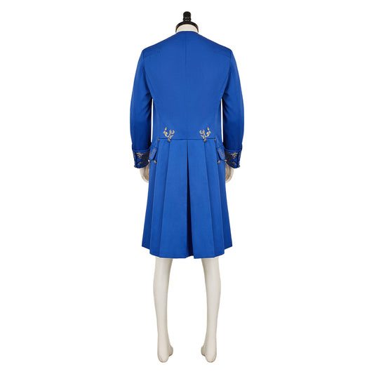 La Belle et la Bête Prince Veste Bleue Cosplay Costume