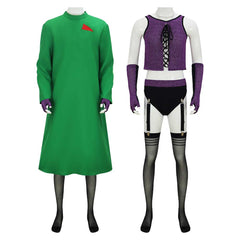 La Folle Histoire de Rocky Horror Dr. Frank-N-Furter Tenue Verte et Violette Cosplay Costume