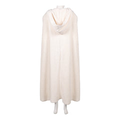 La Guerre des Étoiles Padme Amidala Naberrie Cape Blanche à Capuche Cosplay Costume