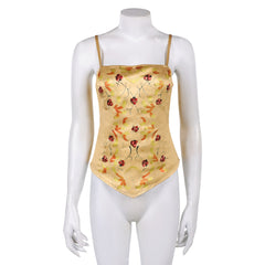 La Guerre des Étoiles Padme Amidala Naberrie Corset Jaune Cosplay Costume