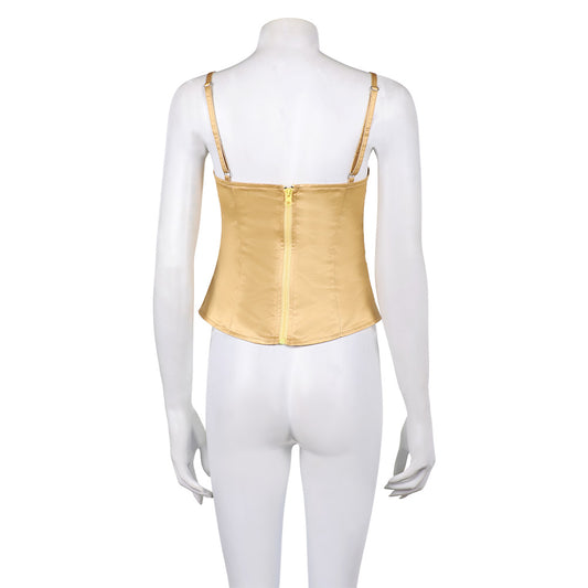 La Guerre des Étoiles Padme Amidala Naberrie Corset Jaune Cosplay Costume