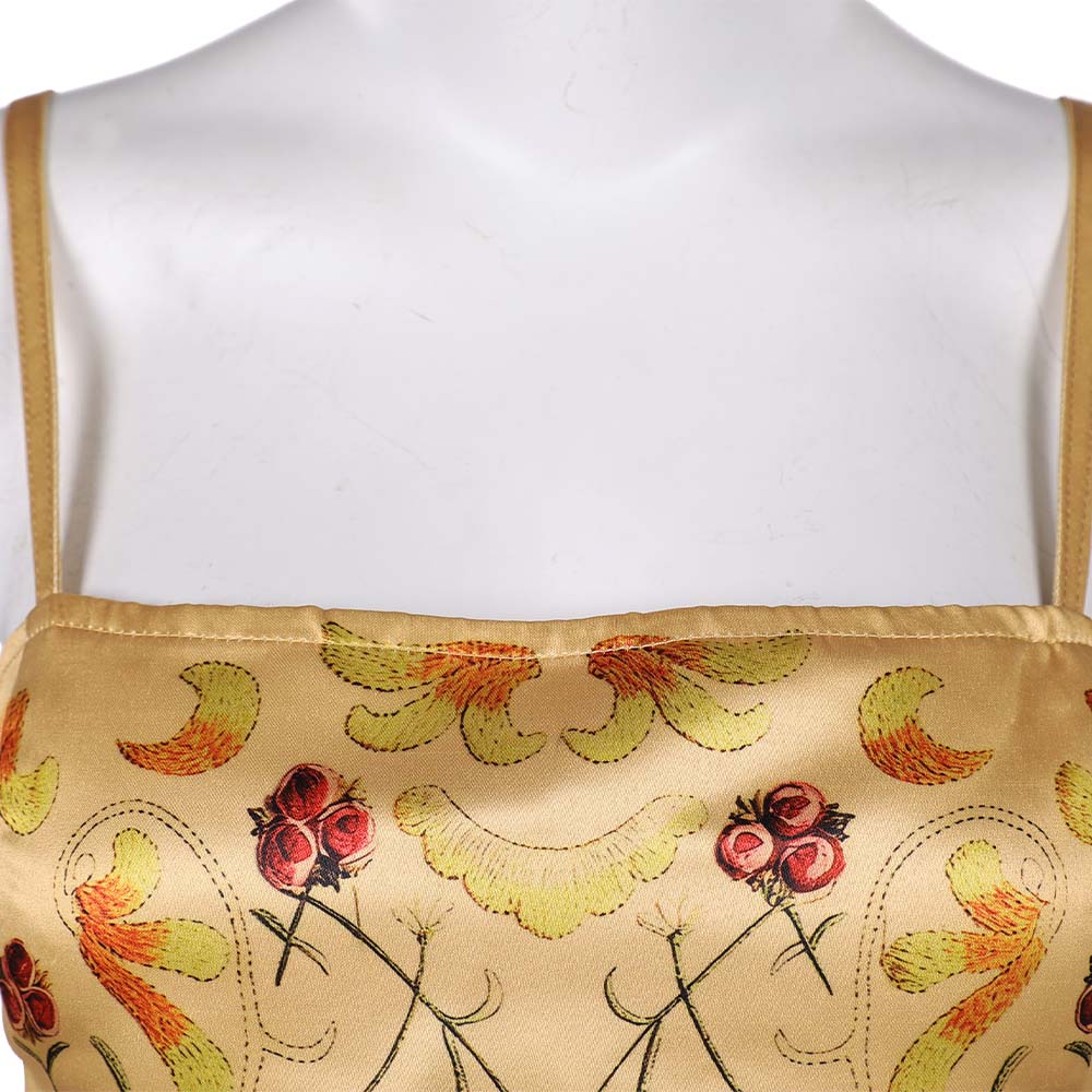 La Guerre des Étoiles Padme Amidala Naberrie Corset Jaune Cosplay Costume