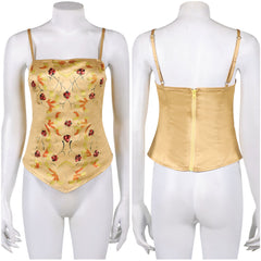 La Guerre des Étoiles Padme Amidala Naberrie Corset Jaune Cosplay Costume