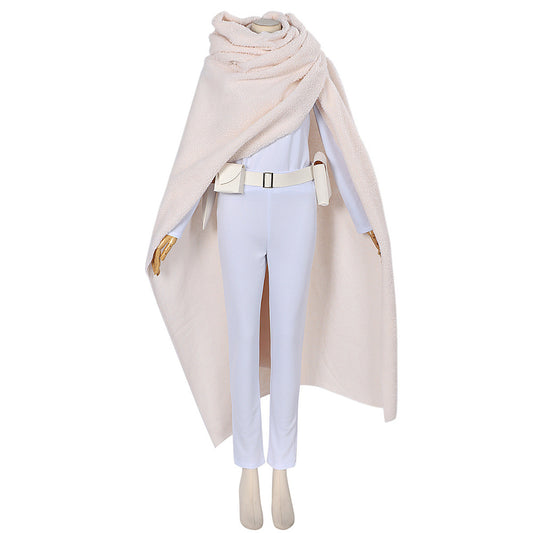 La Guerre des Étoiles Padme Amidala Tenue Blanche Cosplay Costume