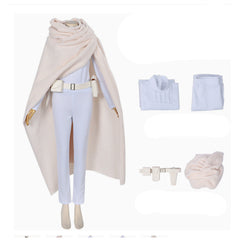 La Guerre des Étoiles Padme Amidala Tenue Blanche Cosplay Costume