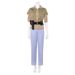 La Guerre des Étoiles Princess Leia Tenue de Cape Camouflage Verte Cosplay Costume