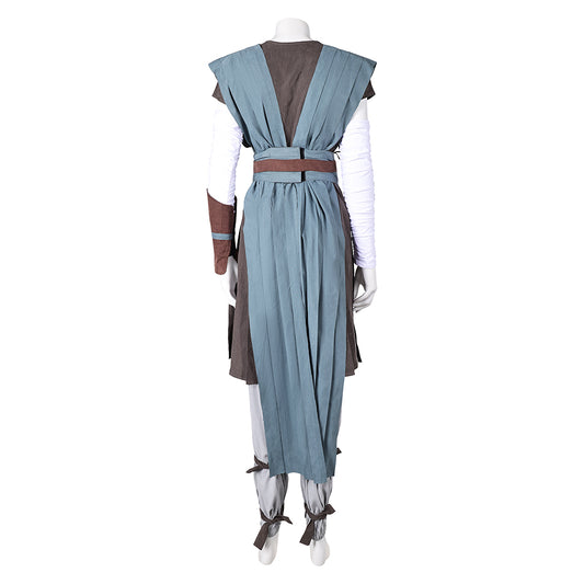 La Guerre des Étoiles Rey Tenue Grise de Combat Cosplay Costume