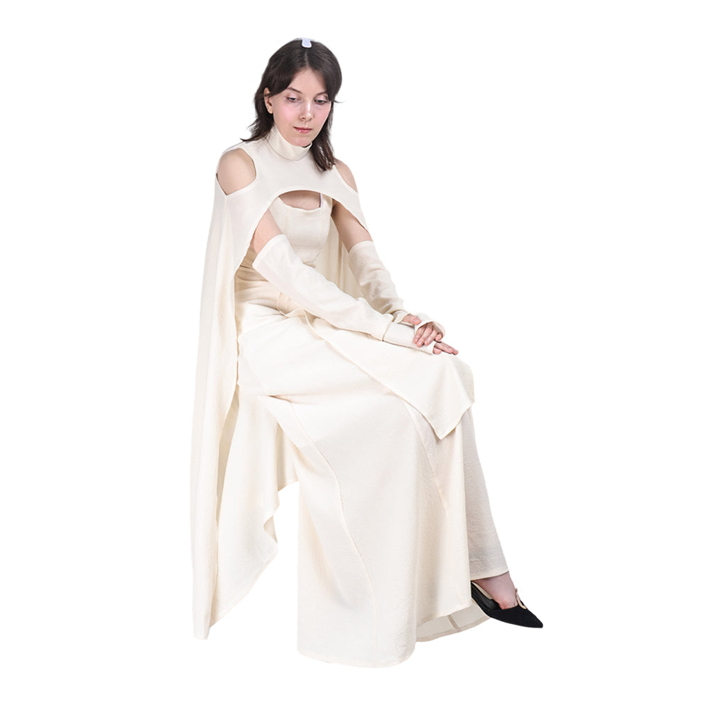 La Guerre des Étoiles Sheltay Tenue Blanche Cosplay Costume