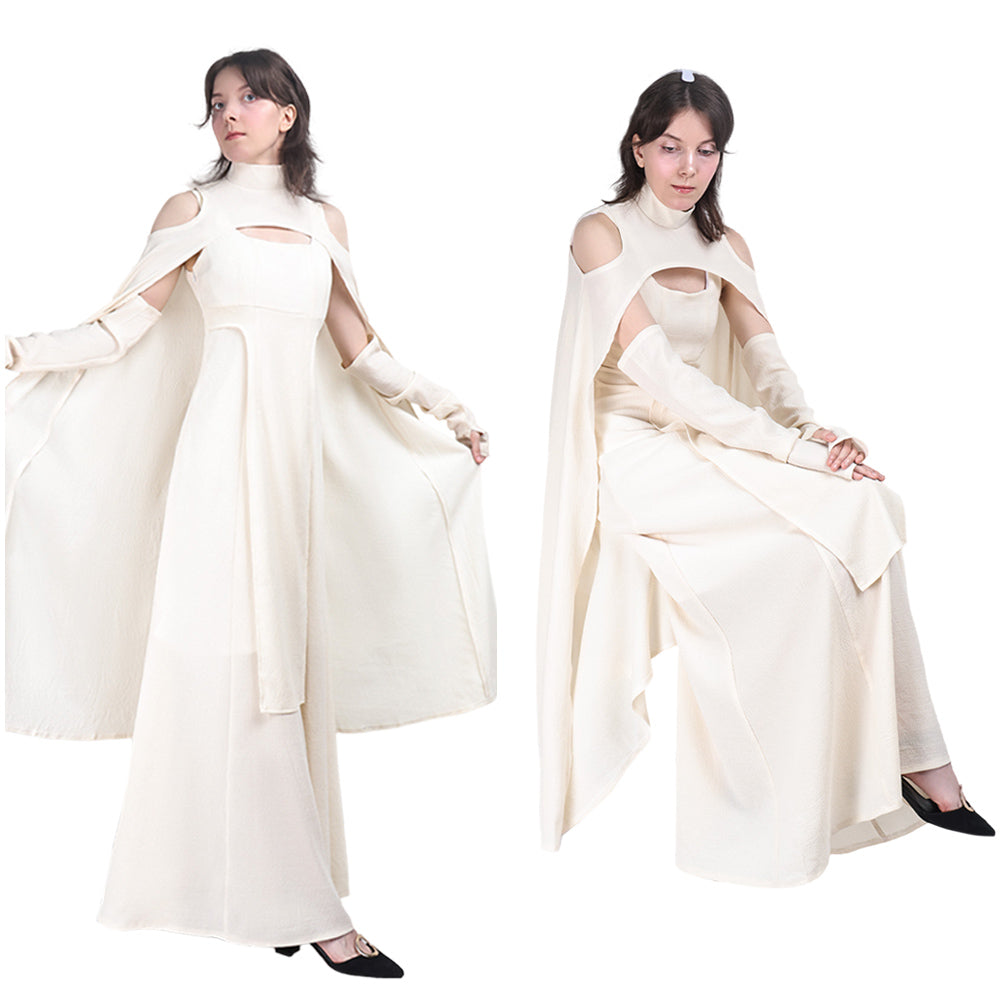 La Guerre des Étoiles Sheltay Tenue Blanche Cosplay Costume