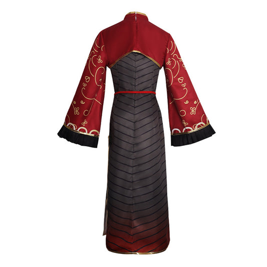 Limbus Company Jia Xichun Robe Rouge et Marron Cosplay Costume