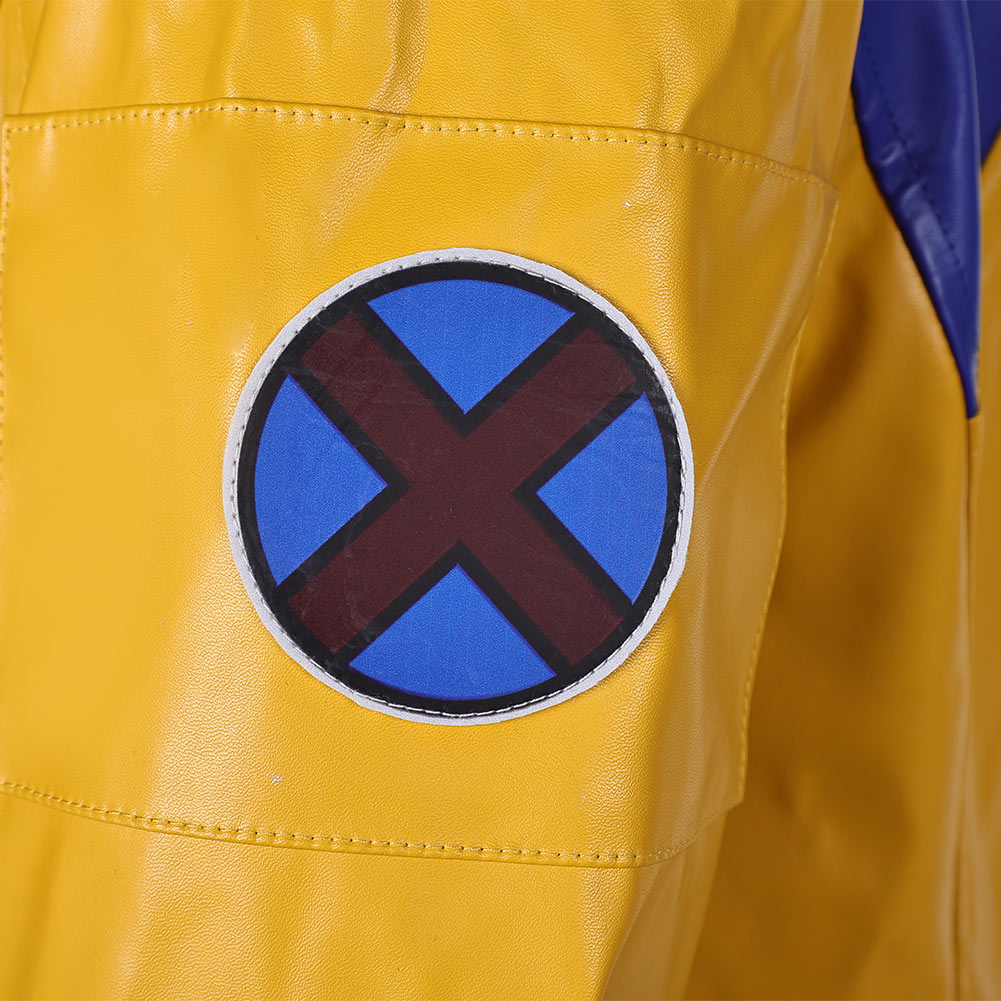Logan Wolverine Veste Jaune et Bleue Cosplay Costume