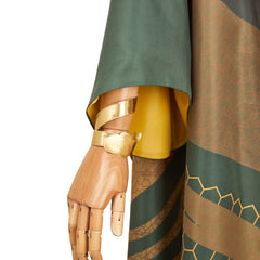 Loki Maillot de Bain Short+Veste Vert et Jaune Cosplay Costume