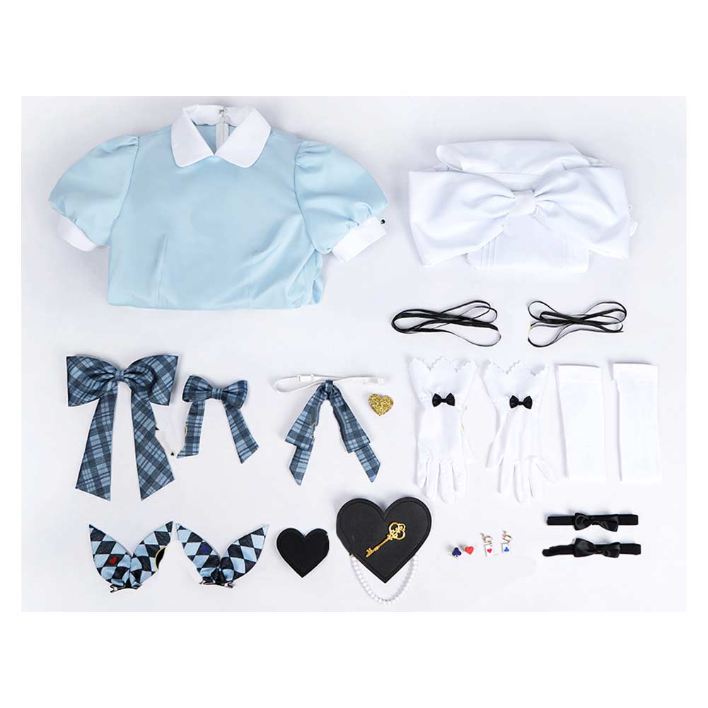 LoveLive TCG Muse μ's Robe Blanche et Bleue Cosplay Costume