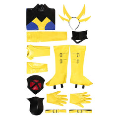Magik Tenue Jaune et Bleue Cosplay Costume