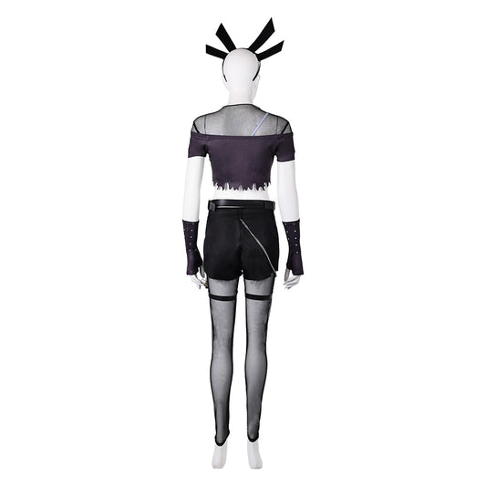 Magik Tenue Noire Punk Cosplay Costume