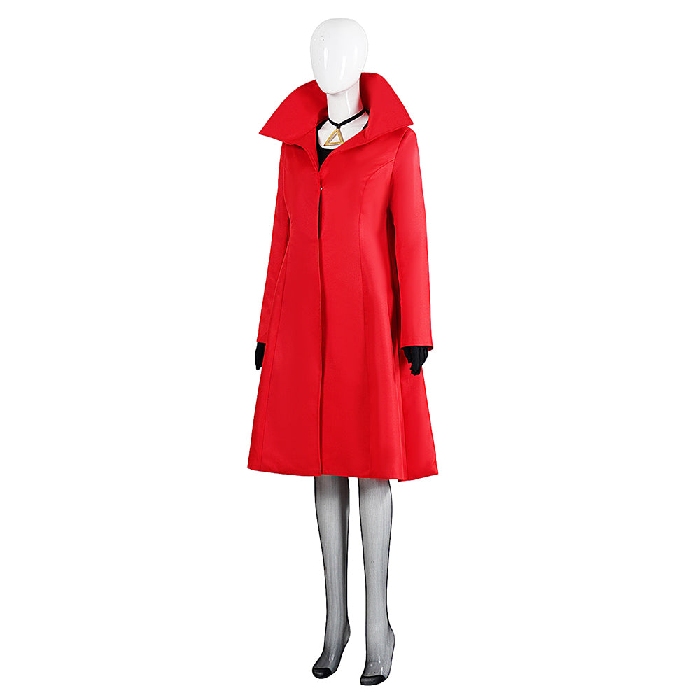 Mais Où Se Cache Carmen Sandiego? Carmen Tenue Rouge Cosplay Costume