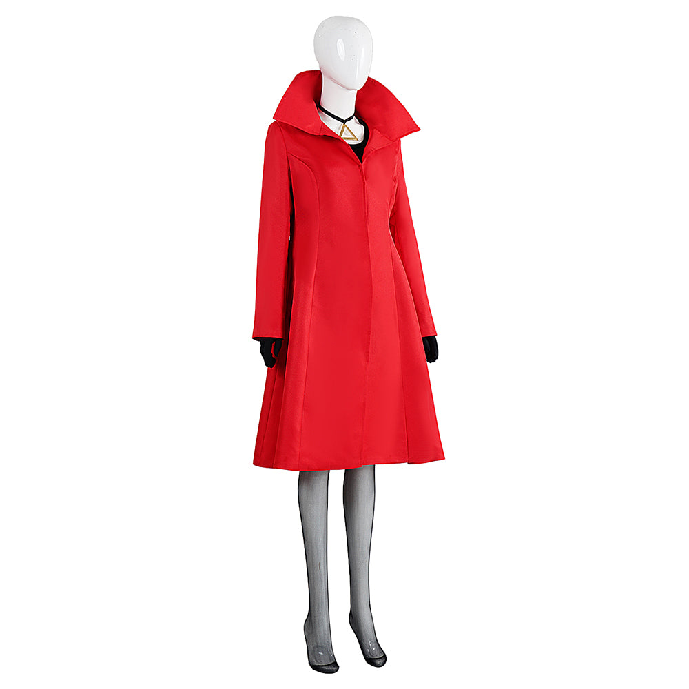 Mais Où Se Cache Carmen Sandiego? Carmen Tenue Rouge Cosplay Costume