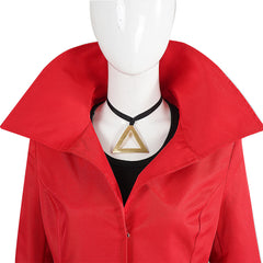 Mais Où Se Cache Carmen Sandiego? Carmen Tenue Rouge Cosplay Costume