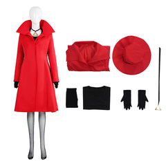 Mais Où Se Cache Carmen Sandiego? Carmen Tenue Rouge Cosplay Costume