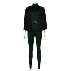Maki Zenin Tenue Noire et Vert Foncé Cosplay Costume
