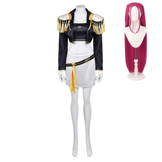 KPop Demon Hunters(2025) Huntrix Mira Golden Costume de Scène Cosplay Costume