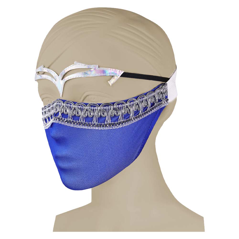Mortal Kombat 2 Kitana Tenue de Danseuse Bleue Cosplay Costume