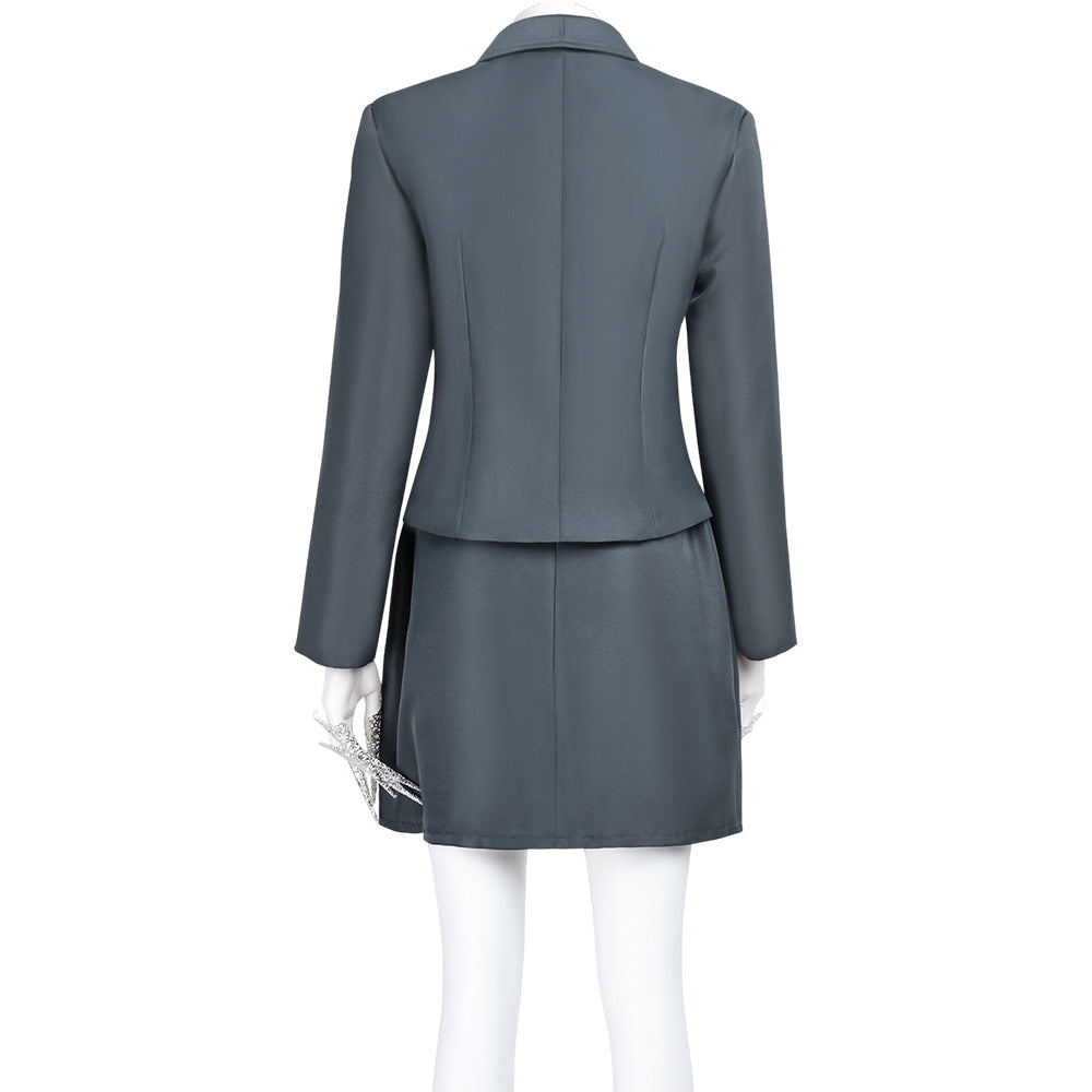 Nosferatu, Fantôme de La Nuit 1979 Vampire Tenue de Jupe Grise Cosplay Costume