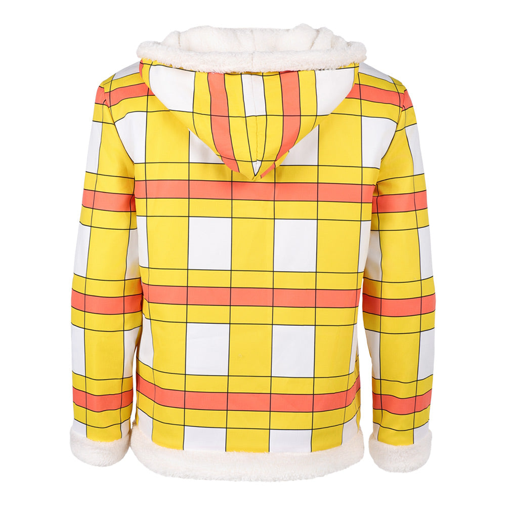 One Piece Live Action 2(2026) Luffy Veste à Carreaux Jaune Cosplay Costume