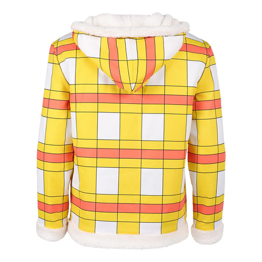One Piece Live Action 2(2026) Luffy Veste à Carreaux Jaune Cosplay Costume