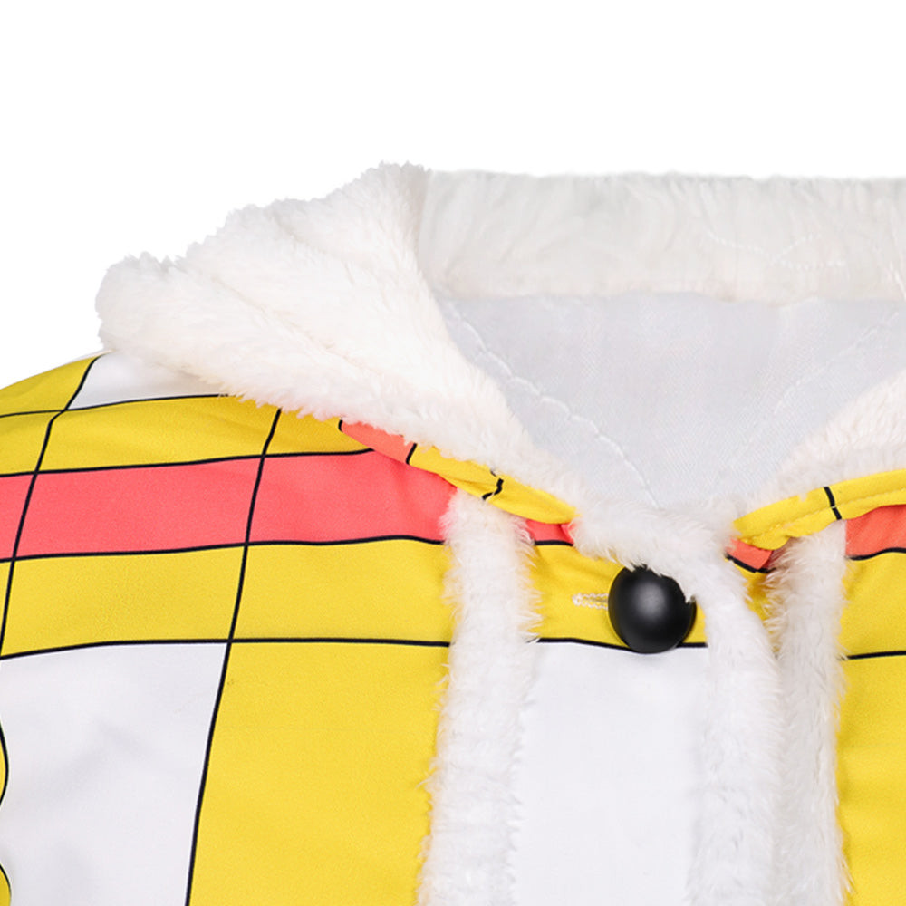One Piece Live Action 2(2026) Luffy Veste à Carreaux Jaune Cosplay Costume