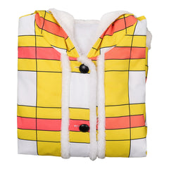 One Piece Live Action 2(2026) Luffy Veste à Carreaux Jaune Cosplay Costume