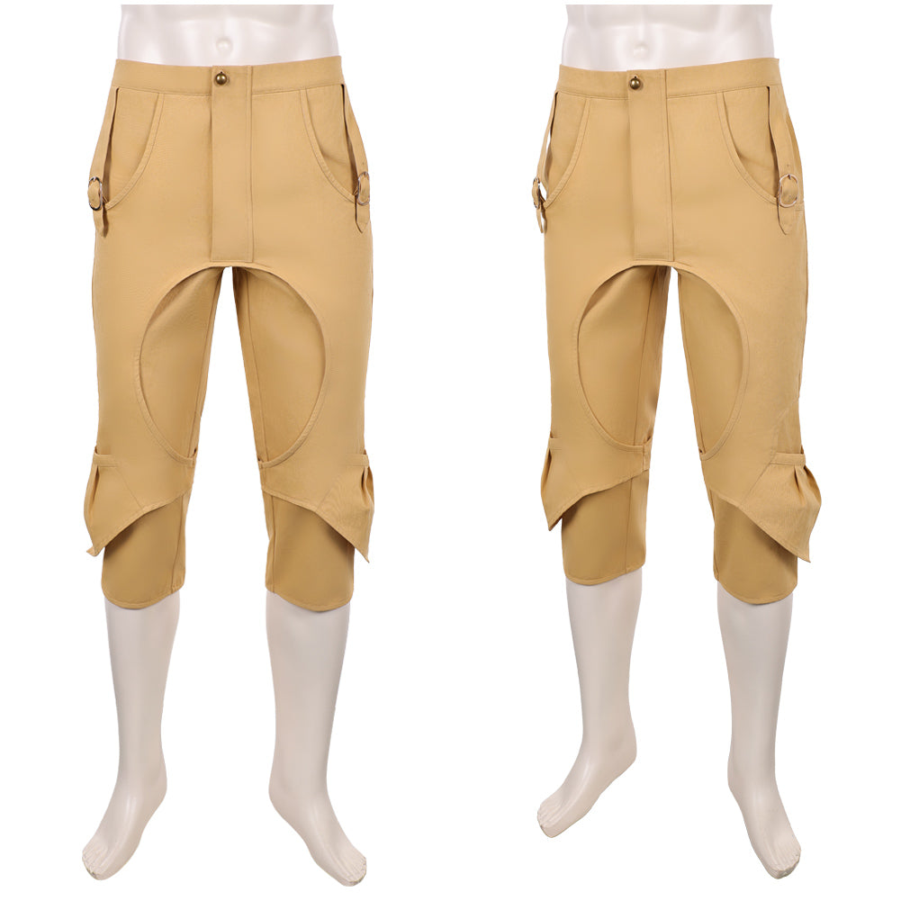 One Piece Live Action 2(2026) Monkey D. Luffy Pantalon Marron Cosplay Costume