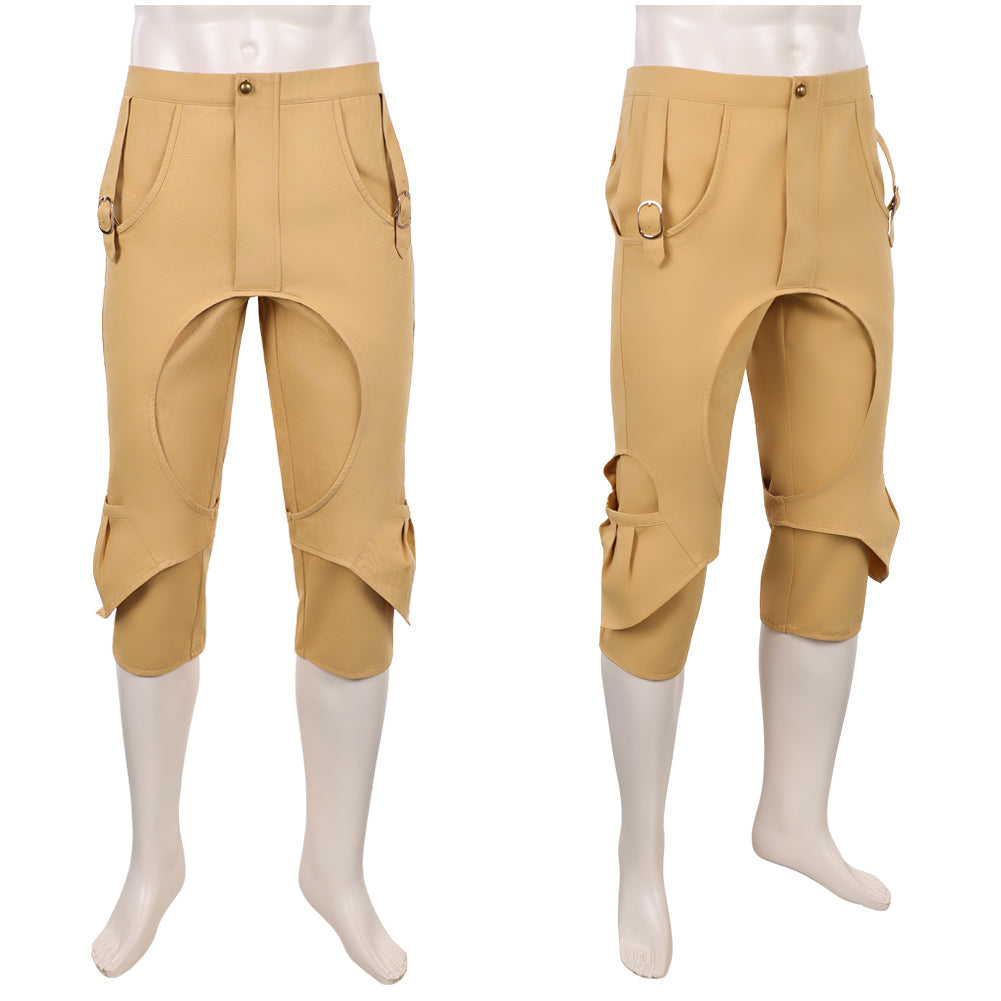 One Piece Live Action 2(2026) Monkey D. Luffy Pantalon Marron Cosplay Costume