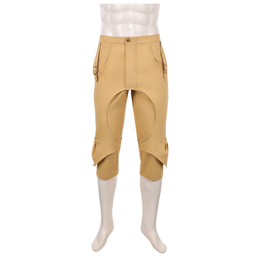 One Piece Live Action 2(2026) Monkey D. Luffy Pantalon Marron Cosplay Costume