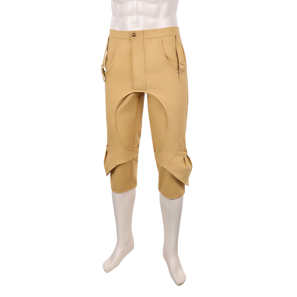 One Piece Live Action 2(2026) Monkey D. Luffy Pantalon Marron Cosplay Costume