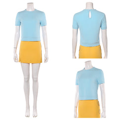 One Piece Live Action 2(2026) Nami Tenue Bleue et Jaune Cosplay Costume