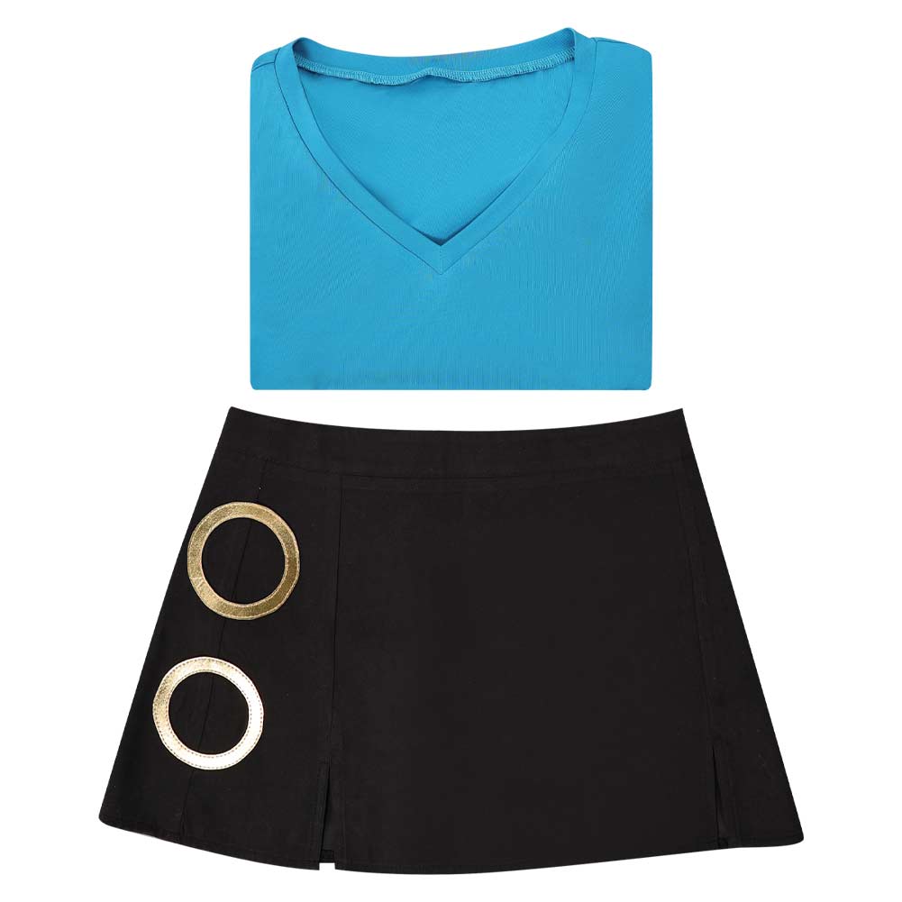 One Piece Live Action 2(2026) Nami Tenue Bleue et Noire Cosplay Costume Ver.2