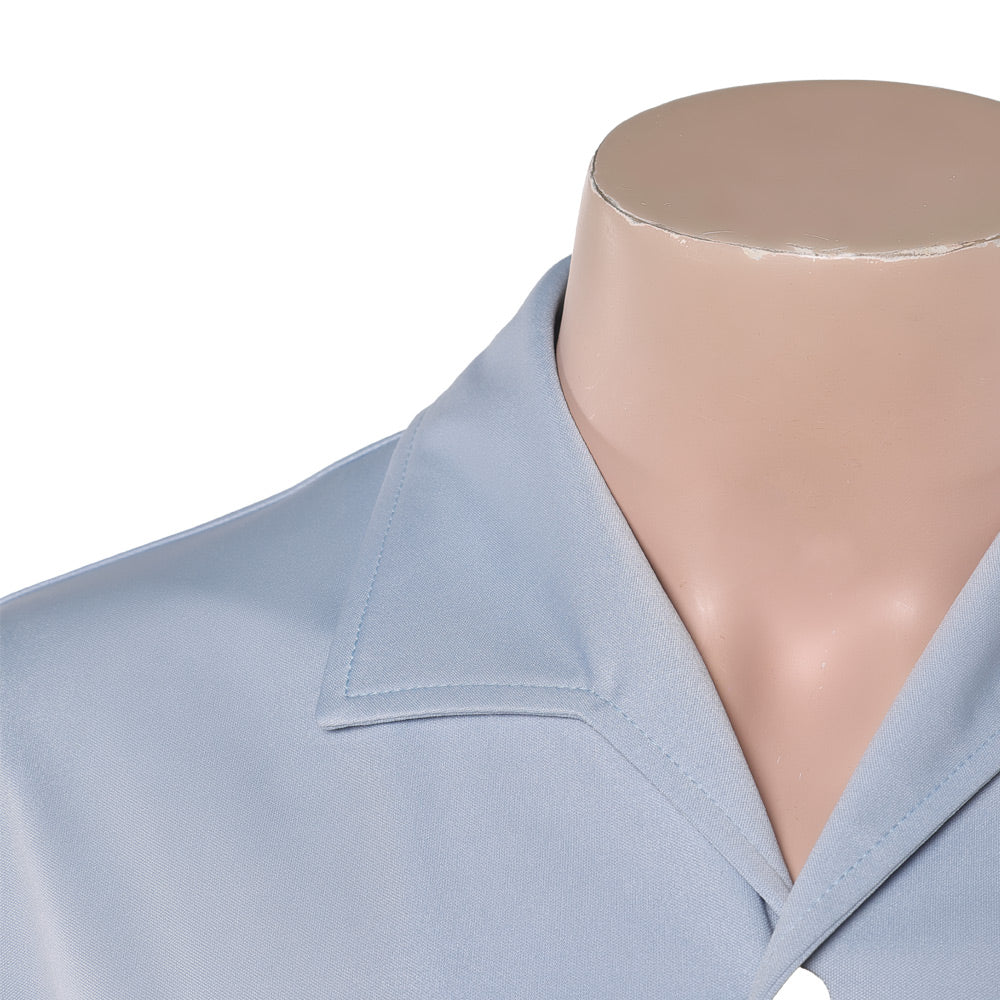 One Piece Live Action 2(2026) Sanji Chemise Bleue Cosplay Costume