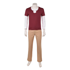 One Piece Live Action 2(2026) Sanji Tenue Rouge et Marron Cosplay Costume