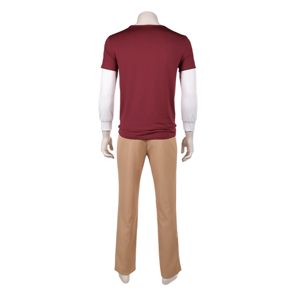 One Piece Live Action 2(2026) Sanji Tenue Rouge et Marron Cosplay Costume