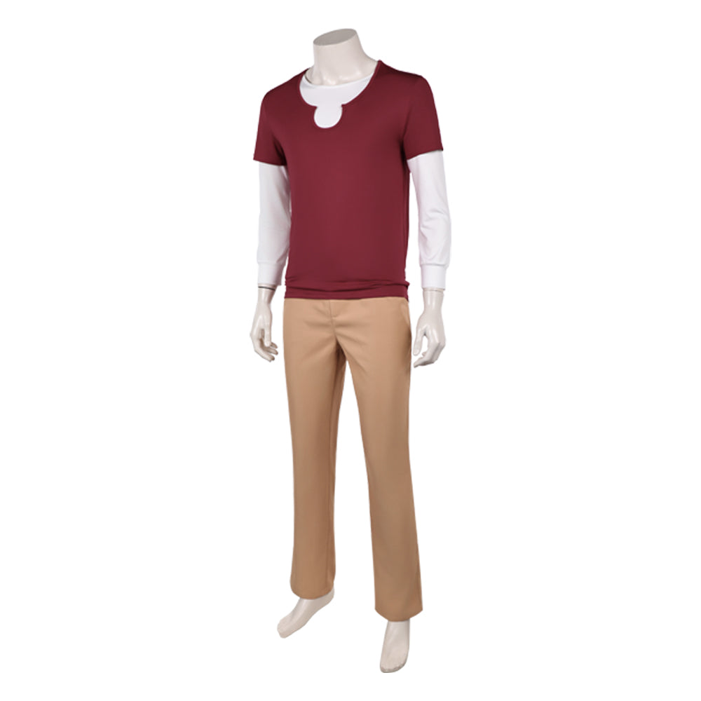 One Piece Live Action 2(2026) Sanji Tenue Rouge et Marron Cosplay Costume