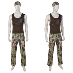 One Piece Live Action 2(2026) Usopp Tenue de Camouflage Verte Cosplay Costume