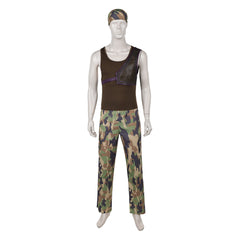 One Piece Live Action 2(2026) Usopp Tenue de Camouflage Verte Cosplay Costume